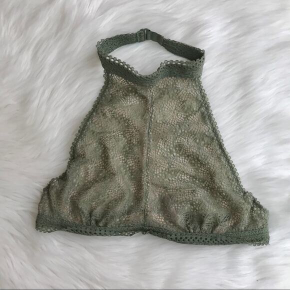 VS Very Sexy High Neck Unlined Lace Halter Bra - Picture 5 of 5